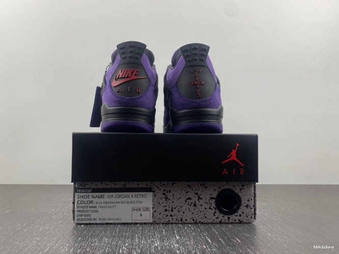 Reps TBkick Scott 4 Suede Purple x Air Jordan Travis 0712